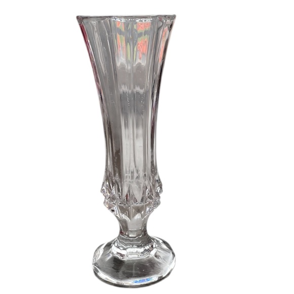 Vintage Cristal d'Arques Pedestal‎ Crystal Bud Vase - Picture 3 of 10